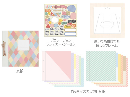 手軽にアルバム作りを始められるセット