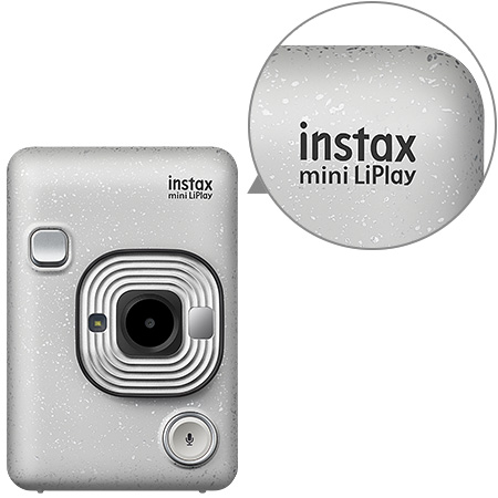 チェキ” instax mini LiPlay ストーンホワイト: インスタントカメラ 