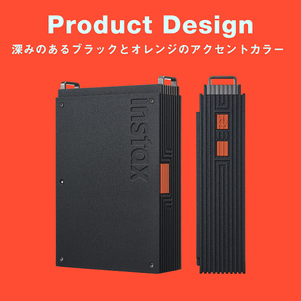 �[�݂̂���u���b�N�ƃI�����W�̃A�N�Z���g�J���[���̗p�����㎿�ȃf�U�C��