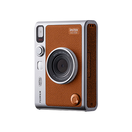 “チェキ” instax mini Evo ブラウン+チェキ専用フィルム1パック