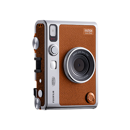“チェキ” instax mini Evo ブラウン+チェキ専用フィルム1パック