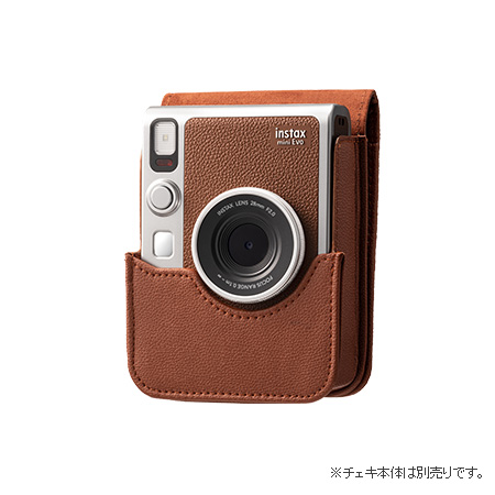カメラケース “チェキ” INSTAX mini Evo用 ブラウン