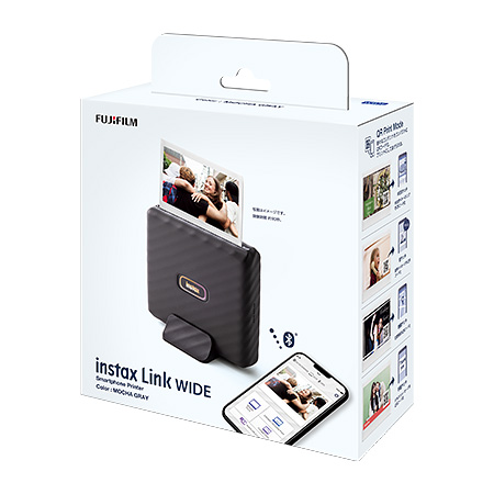 スマートフォン用プリンター “チェキ” instax Link WIDE モカグレイ+チェキワイド用フィルム1パック