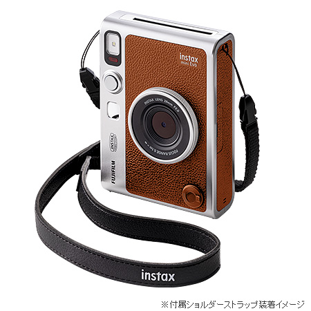 “チェキ” instax mini Evo ブラウン+チェキ専用フィルム1パック