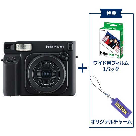 “チェキ” instax WIDE 400 JET BLACK