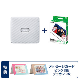 �y���Ԍ���Z�b�g�i�z�X�}�[�g�t�H���p�v�����^�[ �g�`�F�L�h instax Link WIDE �A�b�V���z���C�g�{�`�F�L���C�h�p�t�B����1�p�b�N