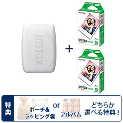 �y���Ԍ���Z�b�g�i�z�X�}�z�v�����^�[ �g�`�F�L�h instax mini Link 3 �N���C�z���C�g�{�`�F�L��p�t�B����2�p�b�N